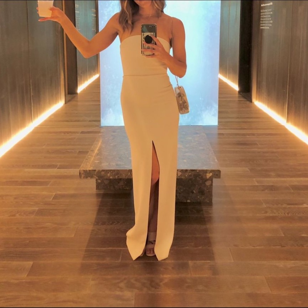 House of CB Strapless Nude Maxi Dress - Picture 3 of 3